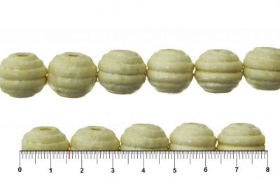 0309-Бусины деревянные "ОмТекс", 16 мм, упак.50+/-3шт, цв.035-белый - купить в Чите. Цена: 62.22 руб.