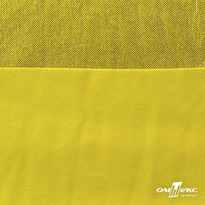 Трикотажное полотно голограмма, шир.140 см, #602 -жёлтый/жёлтый - купить в Чите. Цена 385.88 руб.