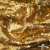 Трикотажное полотно, Сетка с пайетками,188 гр/м2, шир.140 см, цв.-тем.золото (#51) - купить в Чите. Цена 505.15 руб.