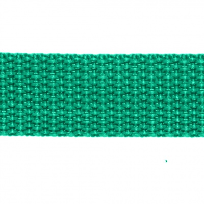Стропа текстильная, шир. 25 мм (в нам. 50+/-1 ярд), цвет яр.зелёный - купить в Чите. Цена: 397.52 руб.