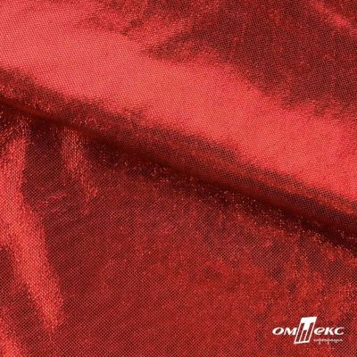 Трикотажное полотно голограмма, шир.140 см, #602 -красный/красный - купить в Чите. Цена 385.88 руб.
