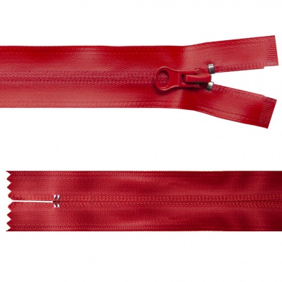 Молния водонепроницаемая PVC Т-7, 20 см, неразъемная, цвет (820)-красный - купить в Чите. Цена: 21.56 руб.