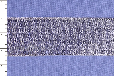 Лента парча MR-25, 25мм (33 м)  серебро - купить в Чите. Цена: 403.62 руб.