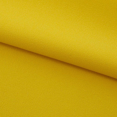Креп стрейч Амузен 14-0756, 85 гр/м2, шир.150см, цвет жёлтый - купить в Чите. Цена 194.07 руб.