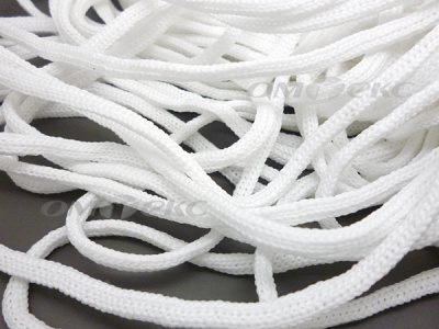 Шнур В-036 4 мм мелкое плетение 100 м белый - купить в Чите. Цена: 2.02 руб.