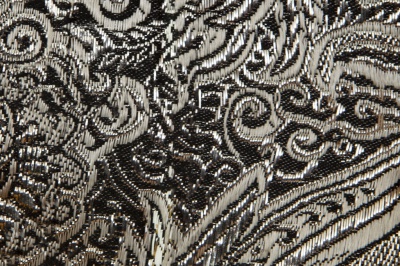 Ткань костюмная жаккард №11, 140 гр/м2, шир.150см, цвет тем.серебро - купить в Чите. Цена 383.29 руб.
