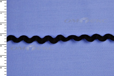 Тесьма плетеная "Вьюнчик"/черный - купить в Чите. Цена: 48.11 руб.