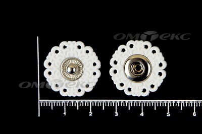 Кнопки пришивные №6 S20мм пластиковые белые - купить в Чите. Цена: 9.88 руб.