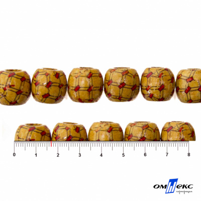 0189-Бусины деревянные "ОмТекс", 17 мм, упак.50+/-3шт - купить в Чите. Цена: 83.66 руб.
