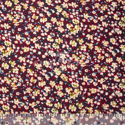 Плательная ткань "Софи" 5.1, 75 гр/м2, шир.150 см, принт растительный - купить в Чите. Цена 243.96 руб.