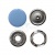 Кнопка рубашечная (закрытая) 9,5мм - эмаль, цв.182 - св.голубой - купить в Чите. Цена: 5.74 руб.