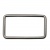 Рамка металлическая прямоугольная, 40 х 15 мм- тём.никель - купить в Чите. Цена: 4.60 руб.