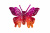 Бабочка декоративная пластиковая #10 - купить в Чите. Цена: 7.09 руб.