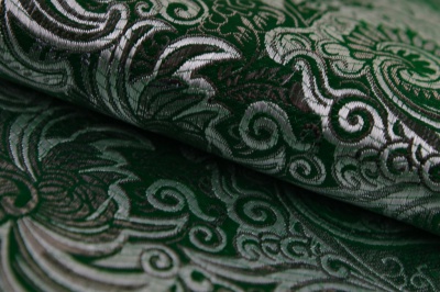 Ткань костюмная жаккард, 135 гр/м2, шир.150см, цвет зелёный№4 - купить в Чите. Цена 441.94 руб.