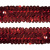 Тесьма с пайетками 3, шир. 30 мм/уп. 25+/-1 м, цвет красный - купить в Чите. Цена: 1 087.39 руб.