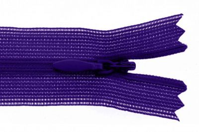 Молния потайная Т3 866, 50 см, капрон, цвет фиолетовый - купить в Чите. Цена: 8.62 руб.