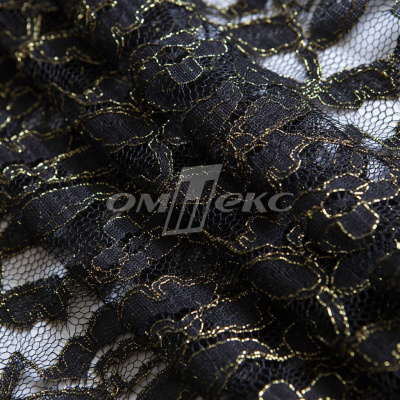 Кружевное полотно XD LACE 1-4, 80 гр/м2, шир.150см, цвет чёрный - купить в Чите. Цена 245.94 руб.