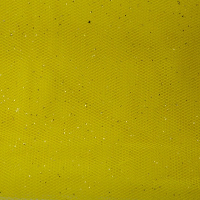 Сетка Глиттер, 24 г/м2, шир.145 см., желтый - купить в Чите. Цена 117.24 руб.