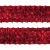 Тесьма с пайетками 3, шир. 35 мм/уп. 25+/-1 м, цвет красный - купить в Чите. Цена: 1 308.30 руб.